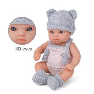 Soft Baby Doll 3D Eyes Newborn & Free Gift